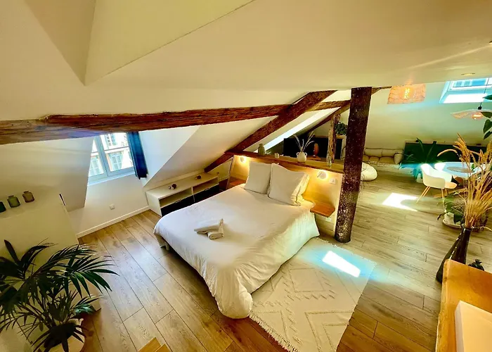 Apartment Nid Douillet Sous Les Toits Avec Jacuzzi *